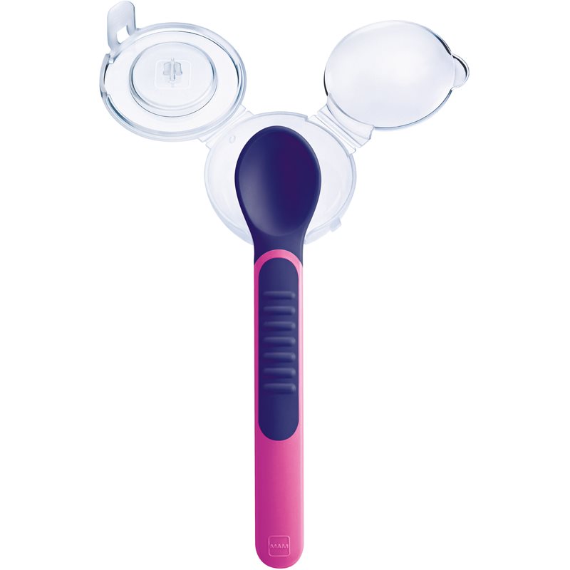 MAM Feeding Spoons & Cover Löffelchen 6m+ Violet 2 St.