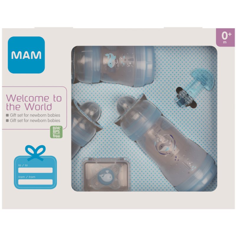 MAM Welcome to the World Gift Set dovanų rinkinys kūdikiams Blue