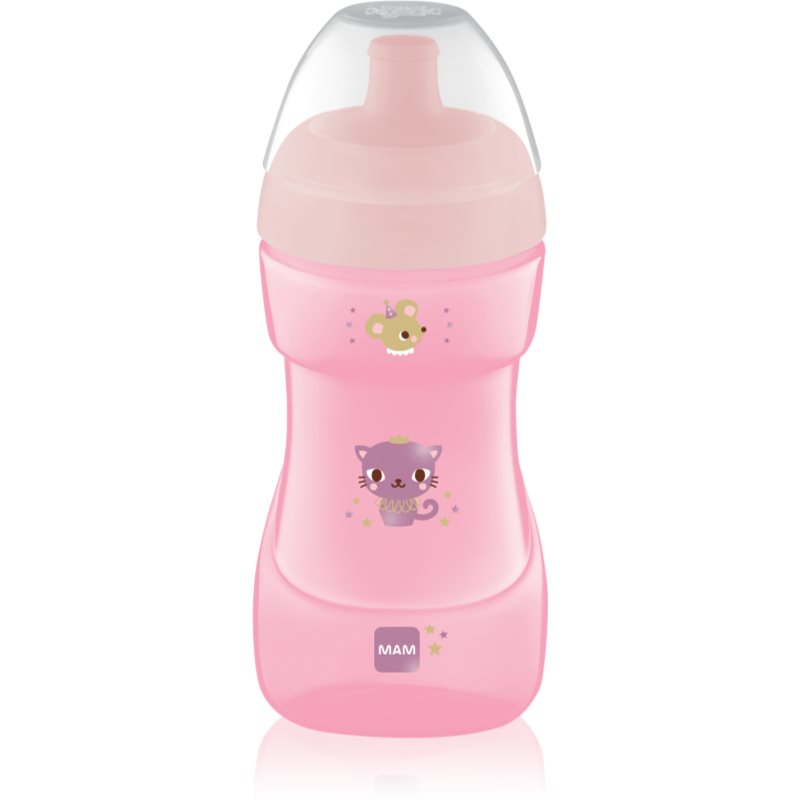 MAM Sports Cup steklenička za otroke Pink 330 ml