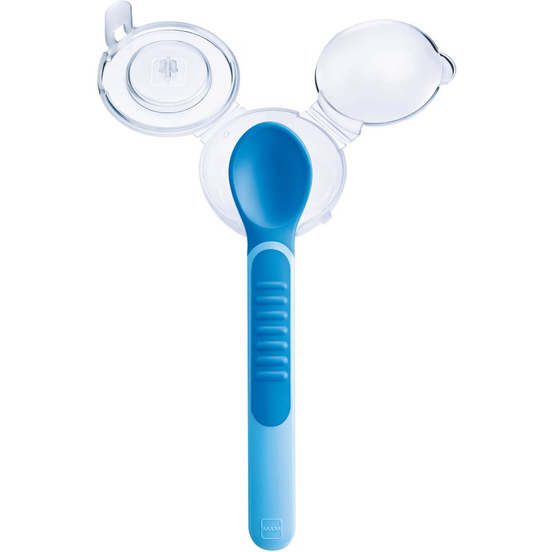 MAM Feeding Spoons & Cover Spoon 6m+ Blue 2 Pc