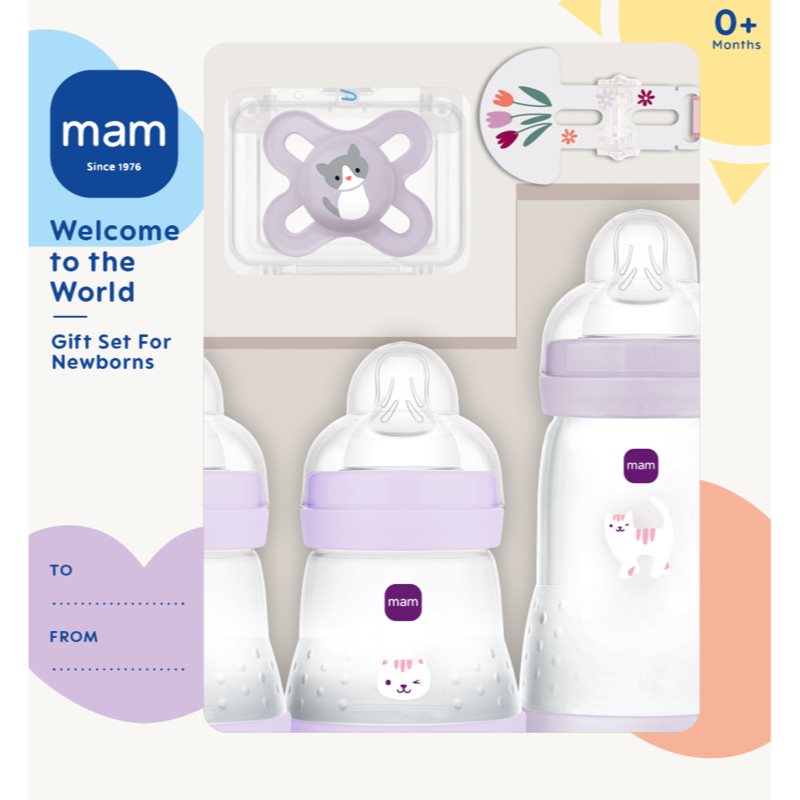 MAM Welcome to the World 0m  подаръчен комплект за бебета Blue 1 бр.
