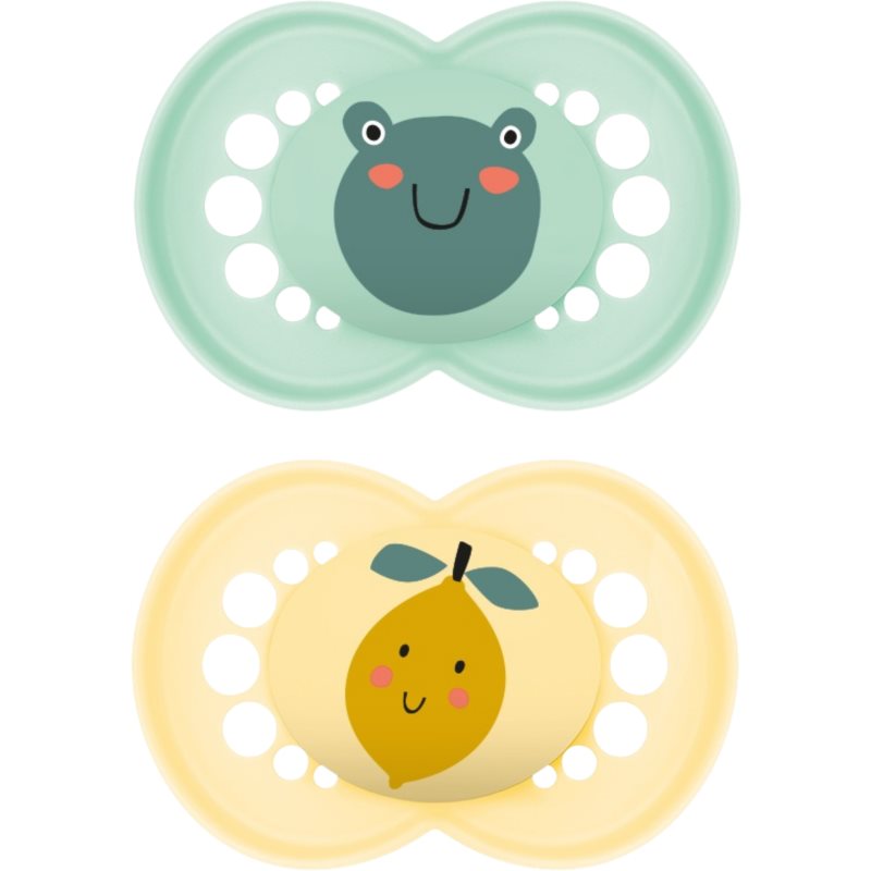 MAM Original 6+ months Schnuller Mint/ Yellow 2 St.