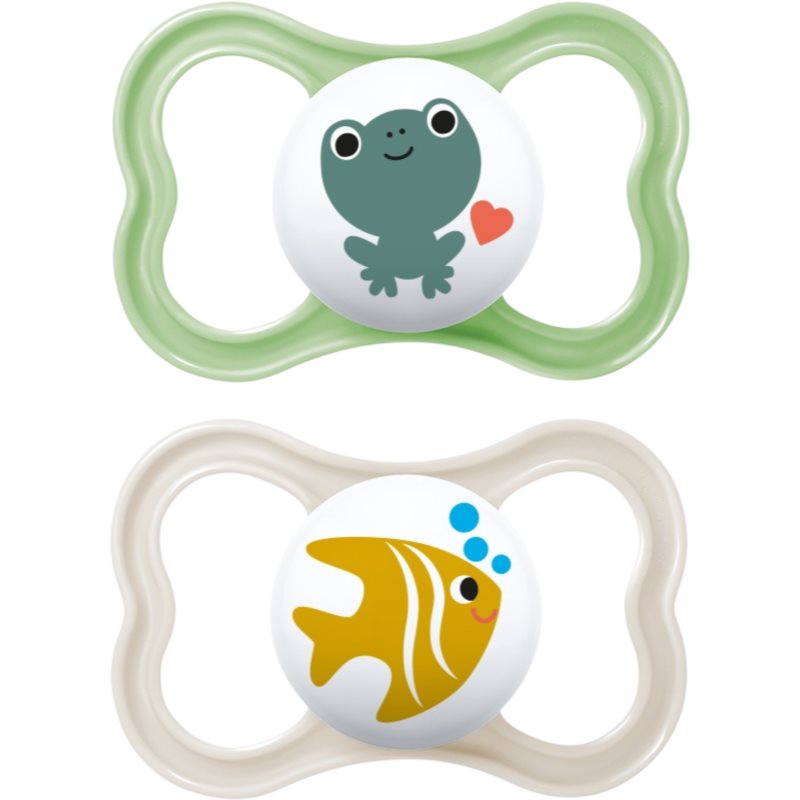 MAM Air 6+ months dudlík Green/ Grey 2 ks