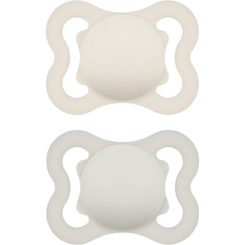 MAM Supreme 0m+ Schnuller Beige/ Grey 2 St.