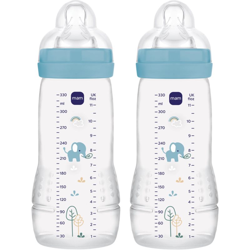 MAM Easy Active™ Baby Bottle bottiglia per bambini 4m+ Blue 2x330 ml