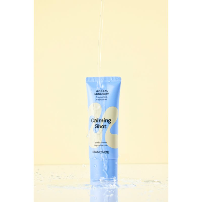 MAMONDE Calming Shot Azulene Suncream ochranný pleťový krém se zklidňujícím účinkem SPF 50+ 35 ml (obrázek 6)