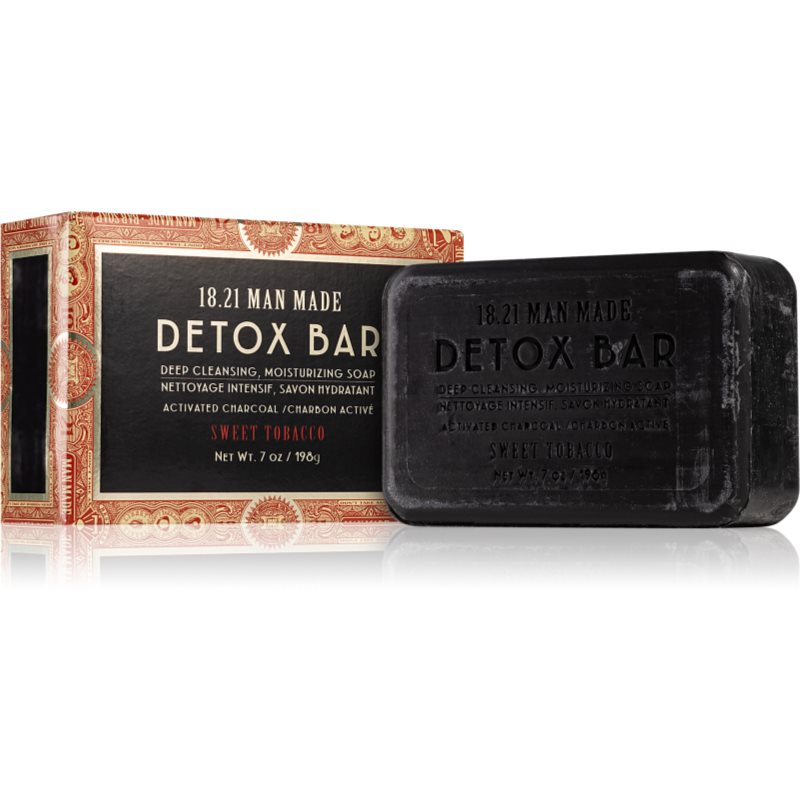 E-shop 18.21 Man Made Detox Bar Sweet Tobacco detoxikační mýdlo 198 g