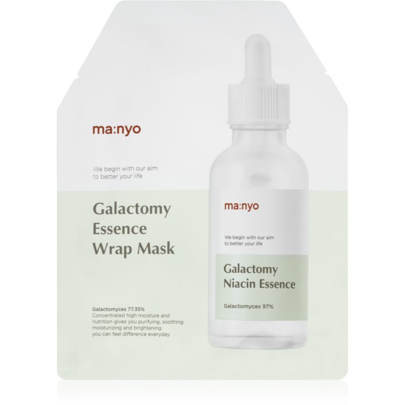 Ma:nyo Galactomy Essence тканинна маска для обличчя зі зволожуючим та відновлюючим ефектом для проблемної шкіри 35 гр