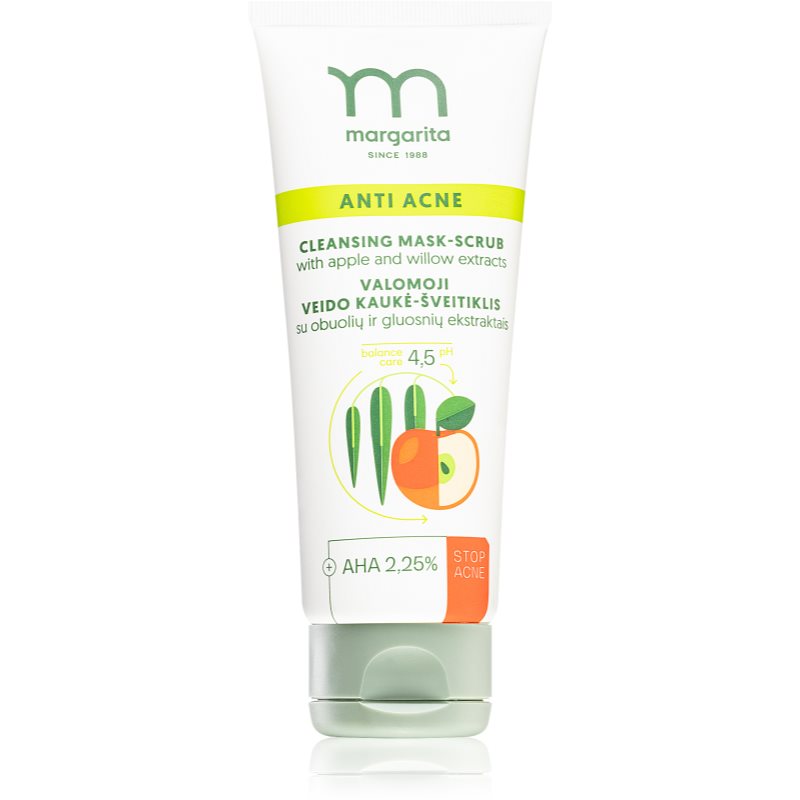 Margarita Anti Acne Cleansing Mask And Scrub With AHAs 75 Ml
