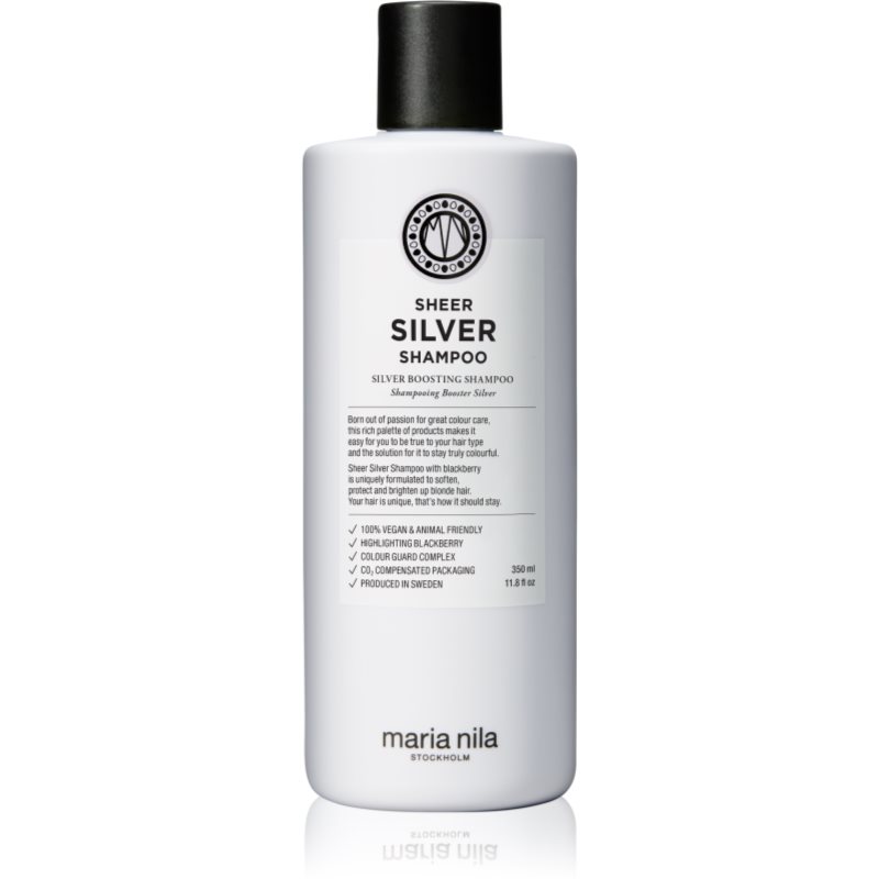 Maria Nila Sheer Silver Shampoo zum Neutralisieren von Gelbstich 350 ml