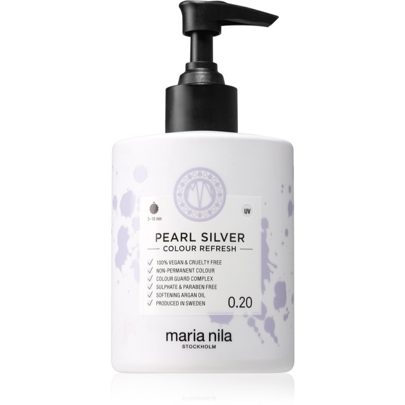 E-shop Maria Nila Colour Refresh Pearl Silver jemná vyživující maska bez permanentních barevných pigmentů výdrž 4 – 10 umytí 0.20 300 ml