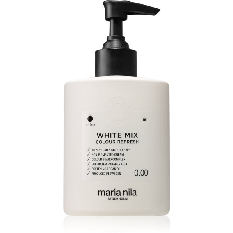 E-shop Maria Nila Colour Refresh White Mix vyživující maska bez barevných pigmentů k dotvoření pastelových odstínů výdrž 4 – 10 umytí 0.00 300 ml