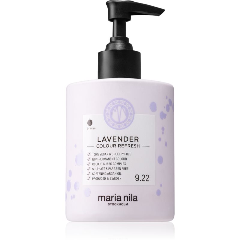 Maria Nila Colour Refresh Lavender gyengéd tápláló maszk tartós színes pigmentekkel 4 – 10 alkalommal mosásálló 9.22 300 ml