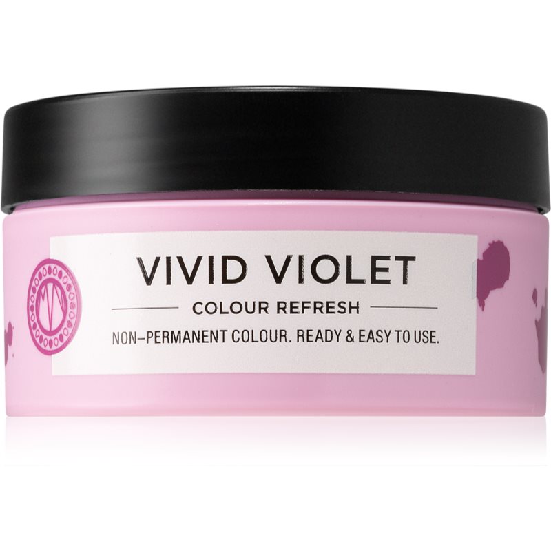 Maria Nila Colour Refresh Vivid Violet jemná vyživující maska bez permanentních barevných pigmentů výdrž 4 – 10 umytí 0.22 100 ml