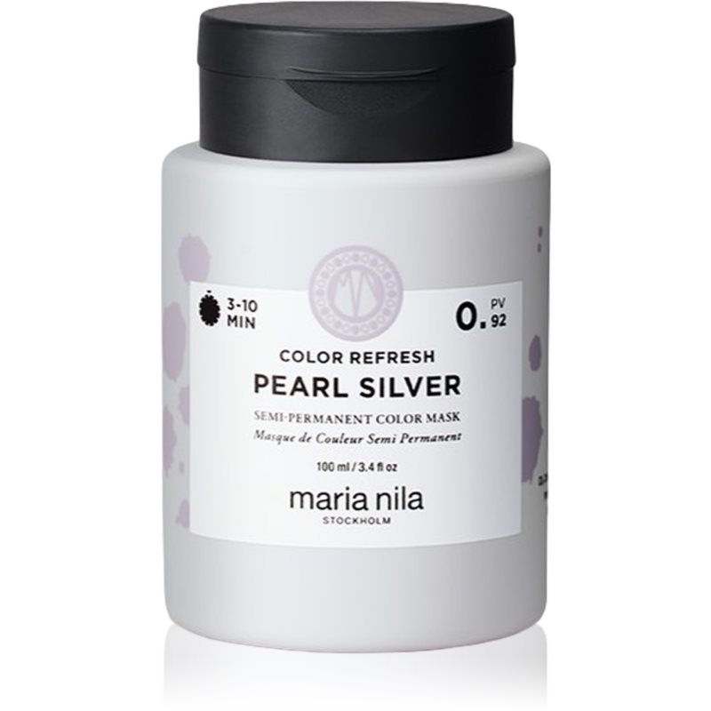 Maria Nila Colour Refresh Mask Sanfte nährende Maske ohne permanente Farbpigmente Farbton Pearl Silver 0.92 100 ml