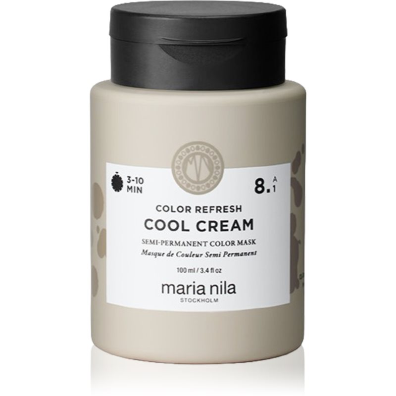 Maria Nila Maria Nila Colour Refresh Cool Cream delikatna odżywiająca maska bez trwałych pigmentów barwiących odcień Cool Cream 8.1 100 ml