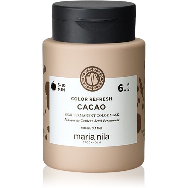 Maria Nila Colour Refresh Mask jemná vyživujúca maska bez permanentných farebných pigmentov odtieň Cacao 6.5 100ml 100 ml