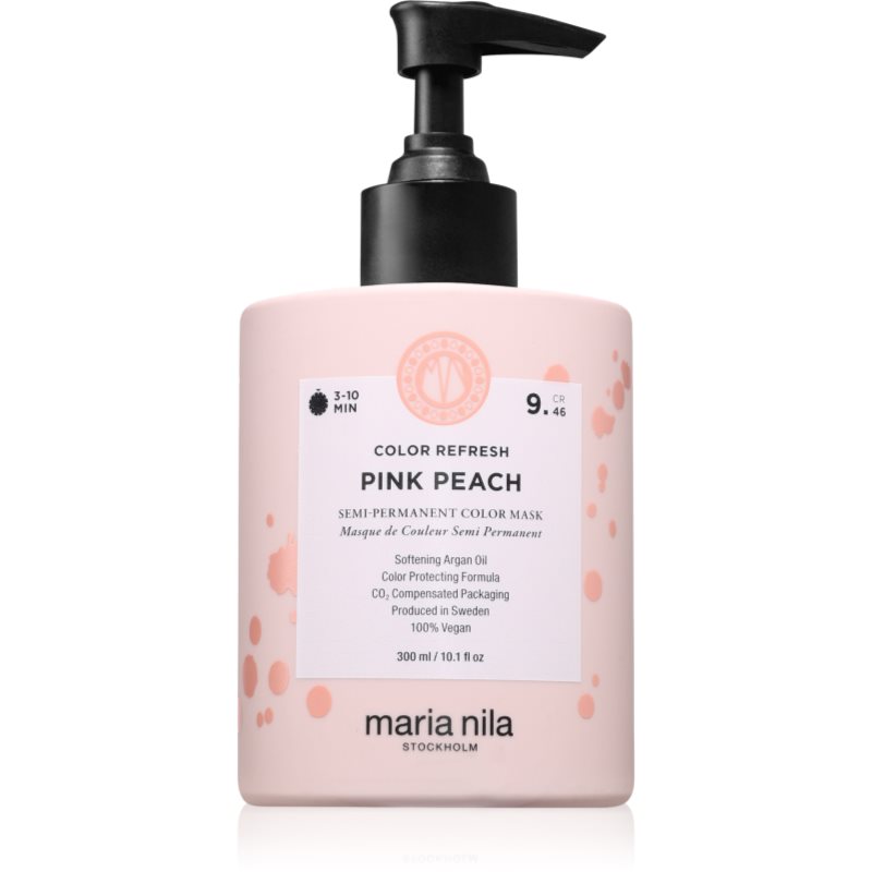 Maria Nila Colour Refresh jemná vyživujúca maska bez permanentných farebných pigmentov odtieň Pink Peach 9.46 300 ml