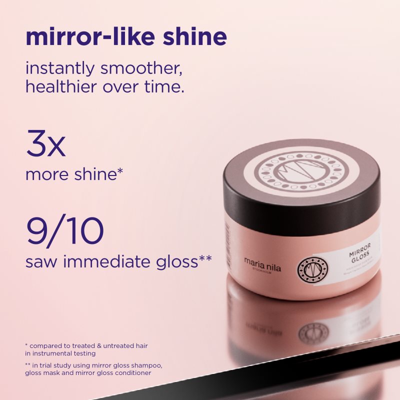 Maria Nila Mirror Gloss Mask tiefenwirksame nährende Maske für glänzendes und geschmeidiges Haar 250 ml (Bild 5)