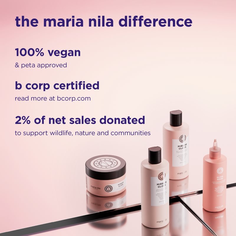 Maria Nila Mirror Gloss Mask tiefenwirksame nährende Maske für glänzendes und geschmeidiges Haar 250 ml (Bild 10)