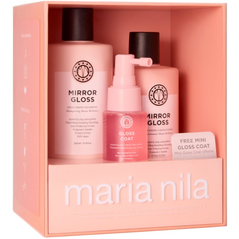Maria Nila Maria Nila Mirror Gloss Holiday Box Geschenkset für glänzendes und geschmeidiges Haar