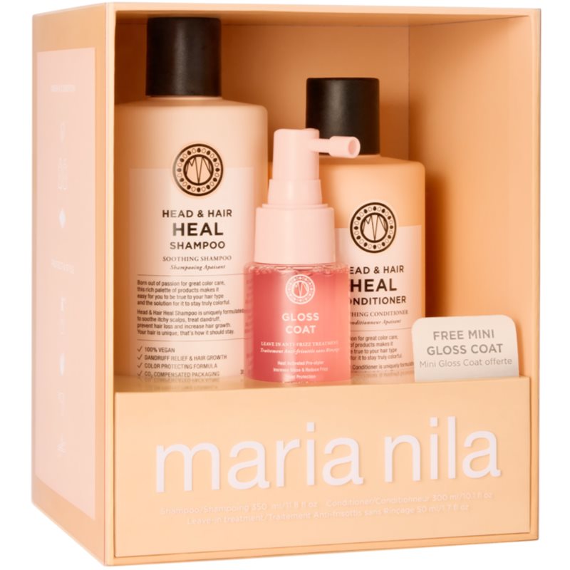 Maria Nila Maria Nila Head & Hair Heal Holiday Box Geschenkset gegen Schuppen und Haarausfall