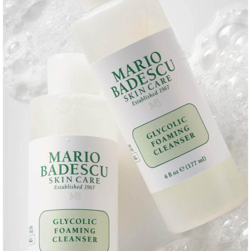 Mario Badescu Glycolic Foaming Cleanser Purifying Foam Gel For Skin Resurfacing 177 Ml