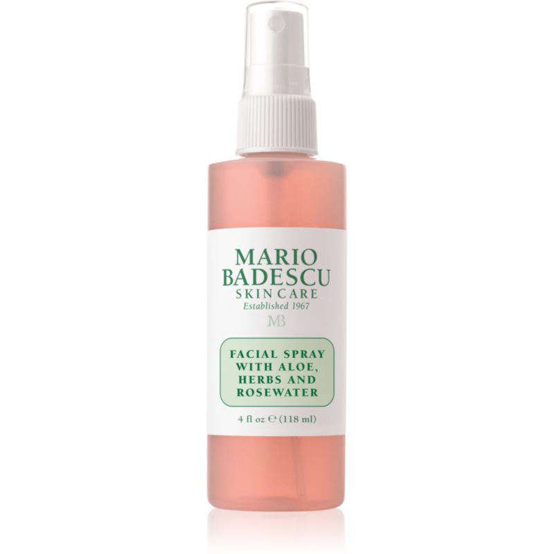 Mario Badescu Facial Spray With Aloe, Herbs And Rosewater тонізуюча маска для обличчя для освітлення та зволоження 118 мл