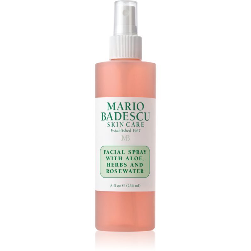 Mario Badescu Facial Spray With Aloe, Herbs And Rosewater тонізуюча маска для обличчя для освітлення та зволоження 236 мл