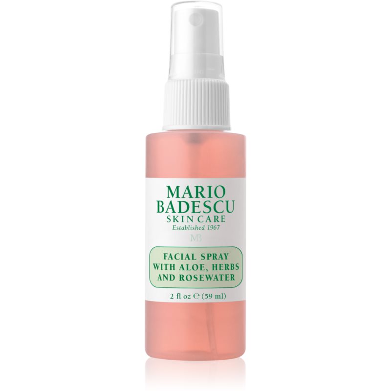 Mario Badescu Facial Spray With Aloe, Herbs And Rosewater тонізуюча маска для обличчя для освітлення та зволоження 59 мл