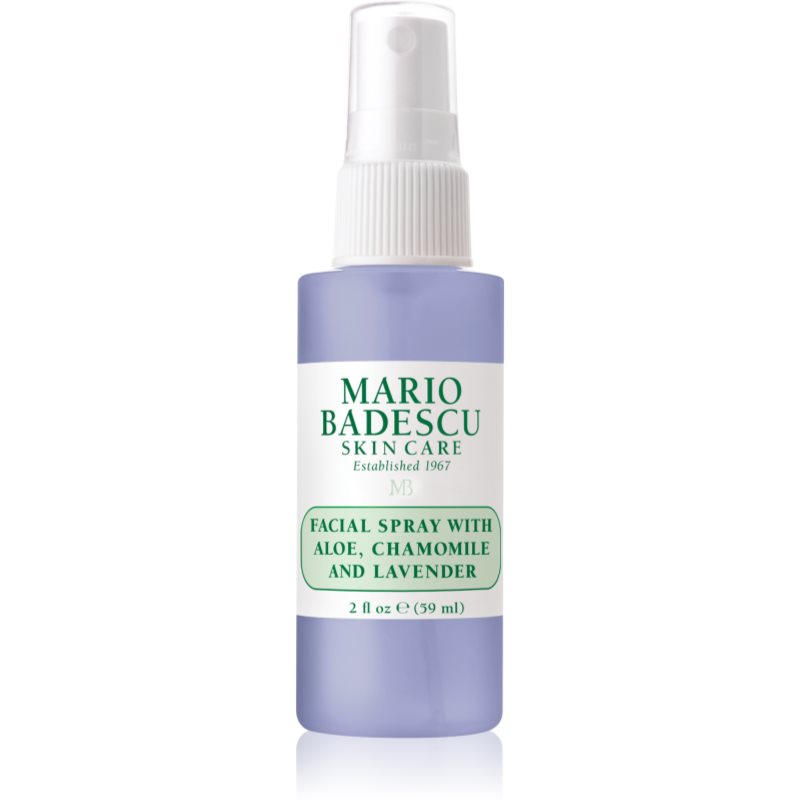 Mario Badescu Facial Spray With Aloe, Chamomile And Lavender емульсія для шкіри обличчя має заспокійливі властивості 59 мл
