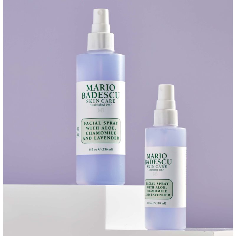 Mario Badescu Facial Spray With Aloe, Chamomile And Lavender емульсія для шкіри обличчя має заспокійливі властивості 236 мл