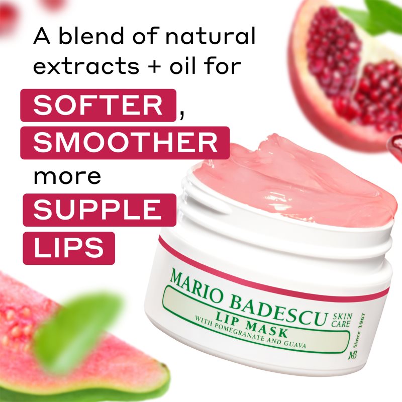 Mario Badescu Lip Mask With Pomegranate and Guava hydratační maska na rty 14 g (obrázek 4)