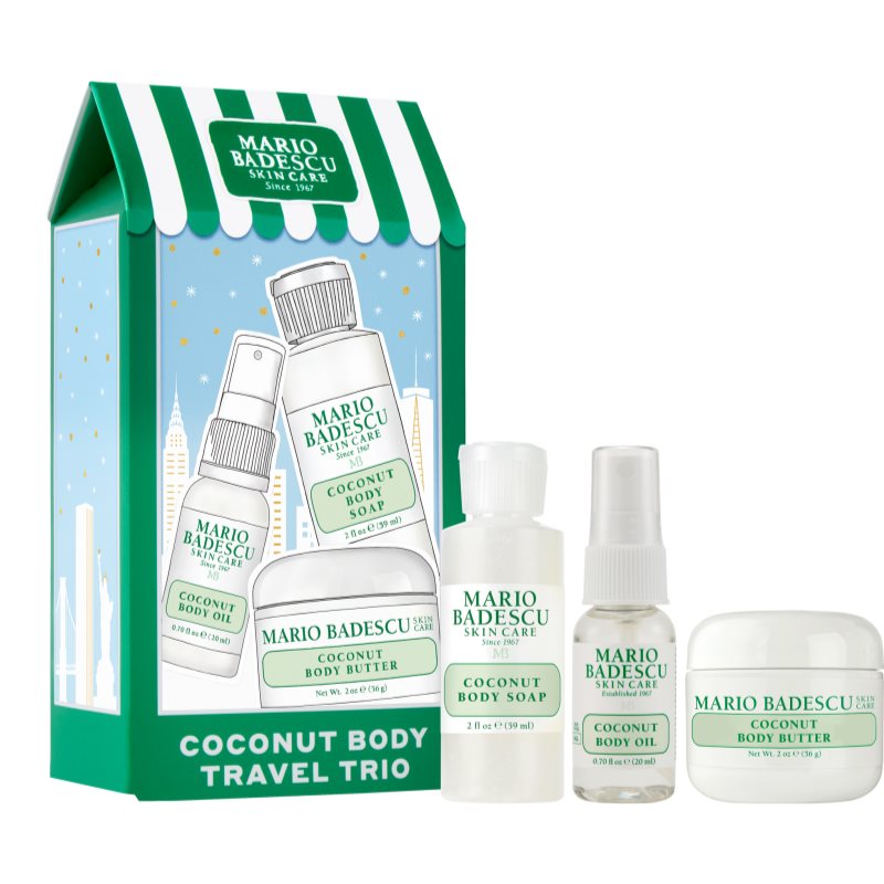 Mario Badescu Coconut Body Travel Trio ajándékszett (testre) akciós termékkép 1