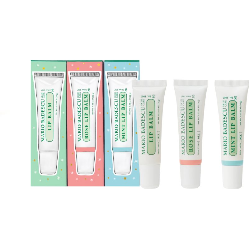 Mario Badescu Lip Balm Trio ajándékszett(az ajkakra) akciós termékkép 1