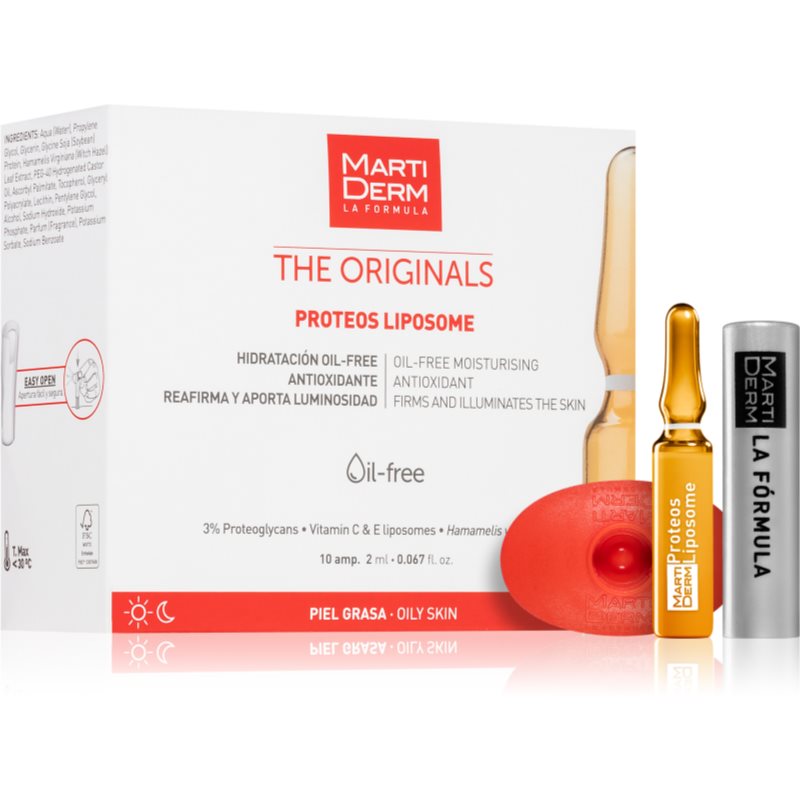 MartiDerm The Originals Proteos Liposome Smoothing And Illuminating Care In Ampoules 10x2 Ml