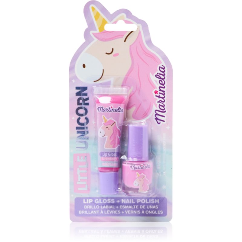 Martinelia Little Unicorn Nail & Lip Set dárková sada pro děti