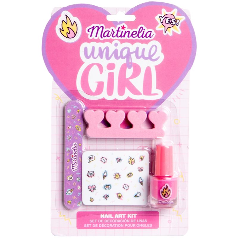Martinelia Super Girl Nail Art Kit Manikyrset (för barn) unisex