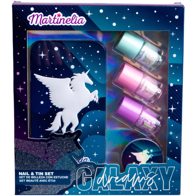 E-shop Martinelia Galaxy Dreams Dream Nails & Tin Box dárková sada (pro děti)