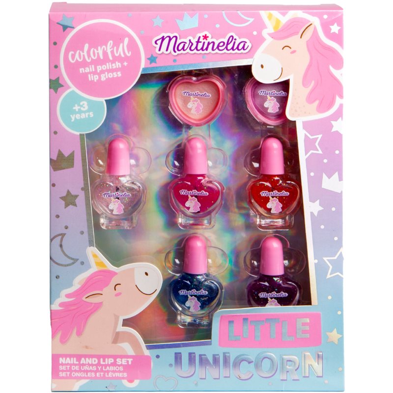 Martinelia Little Unicorn Nail & Lip Set darilni set (za otroke)