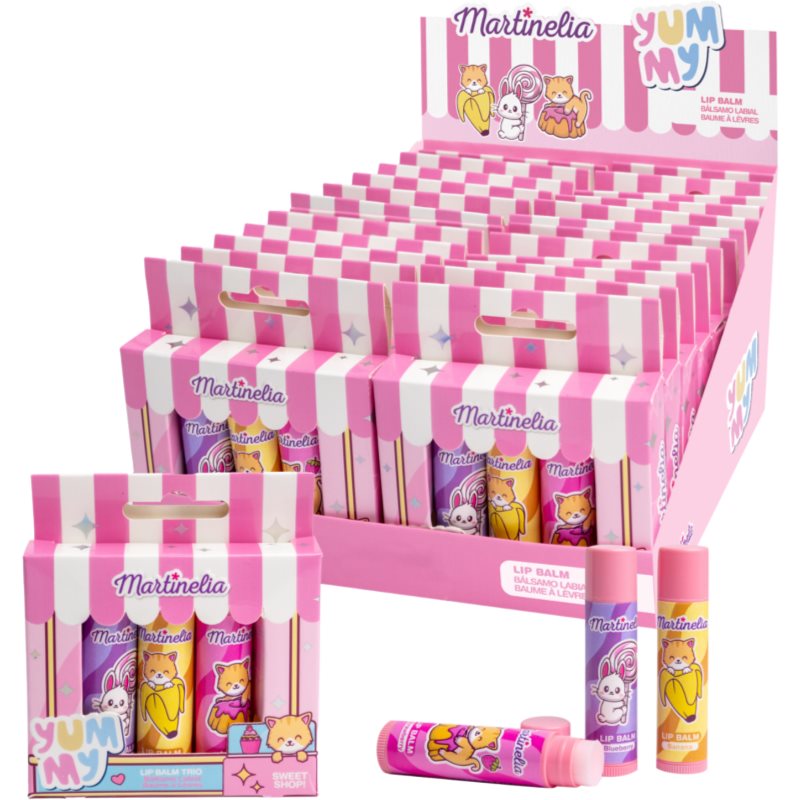 Martinelia Yummy Lip Balm Trio lip balm for children