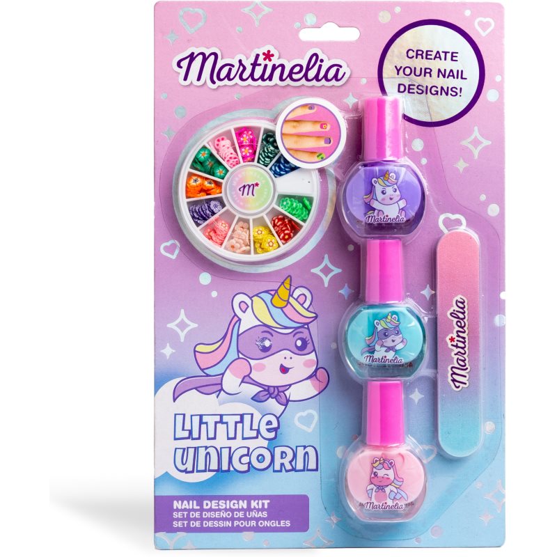 Martinelia Little Unicorn Nail Design Set för naglar Barn unisex