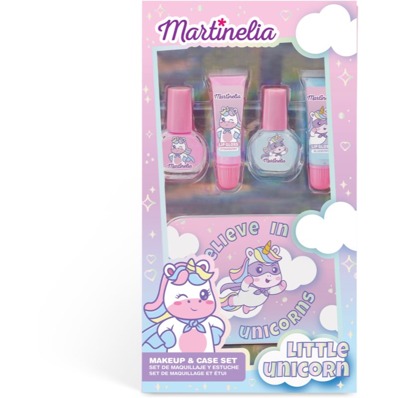 Martinelia Little Unicorn Makeup & Case uppsättning för Barn 3+ unisex