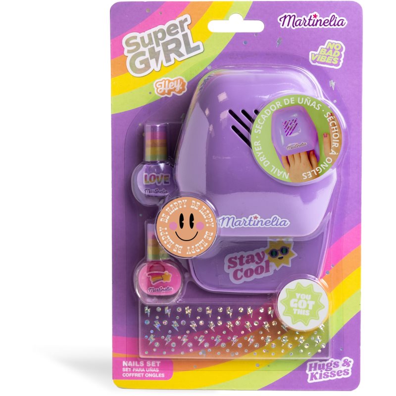 Martinelia Super Girl Nails Set för naglar Barn 3+ unisex