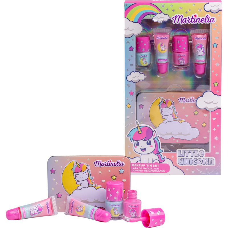 Martinelia Little Unicorn Makeup Tin Set lote de regalo para niños