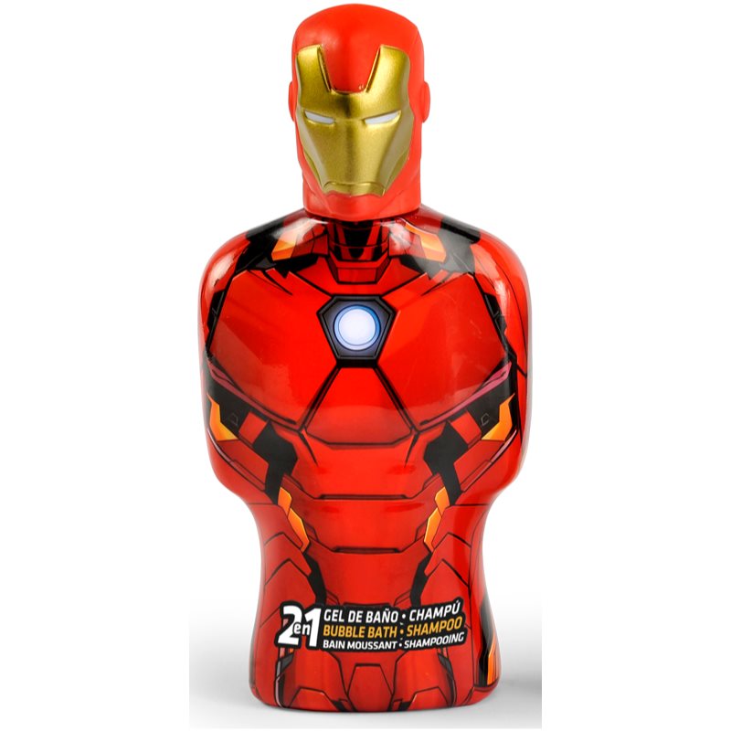 Marvel Avengers Bubble Bath & Shampoo Shampoo und Badeschaum 2 in 1 für Kinder Iron Man 350 ml