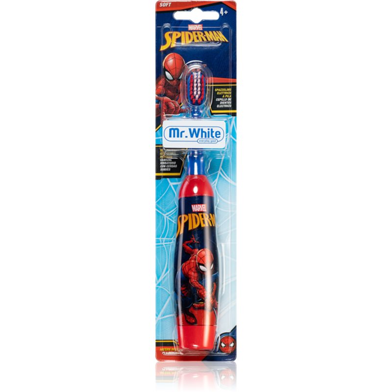 Marvel Spiderman Battery Toothbrush vaikiškas dantų šepetėlis su baterija minkštas 4y+ 1 vnt.