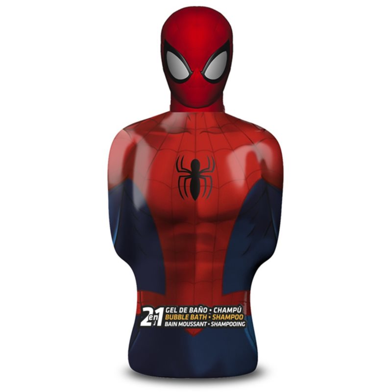 E-shop Marvel Spiderman Bubble Bath and Shampoo šampon a pěna do koupele 2 v 1 pro děti 350 ml