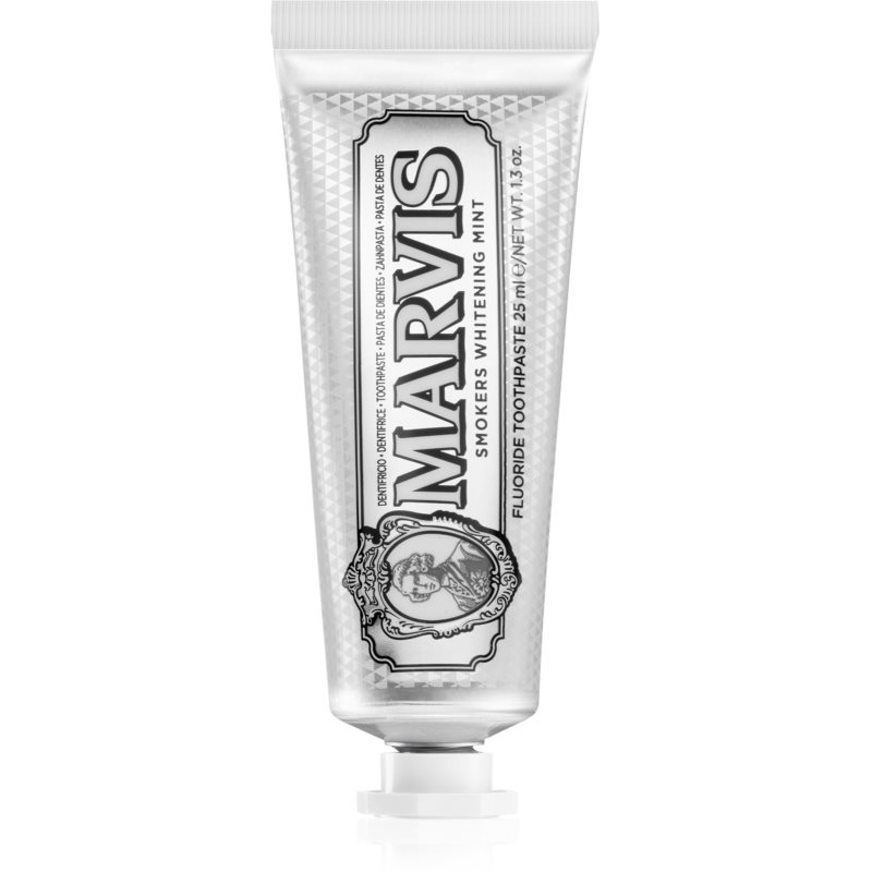 Marvis Smokers Whitening Mint balinamoji dantų pasta rūkaliams Smokers Whitening Mint 25 ml