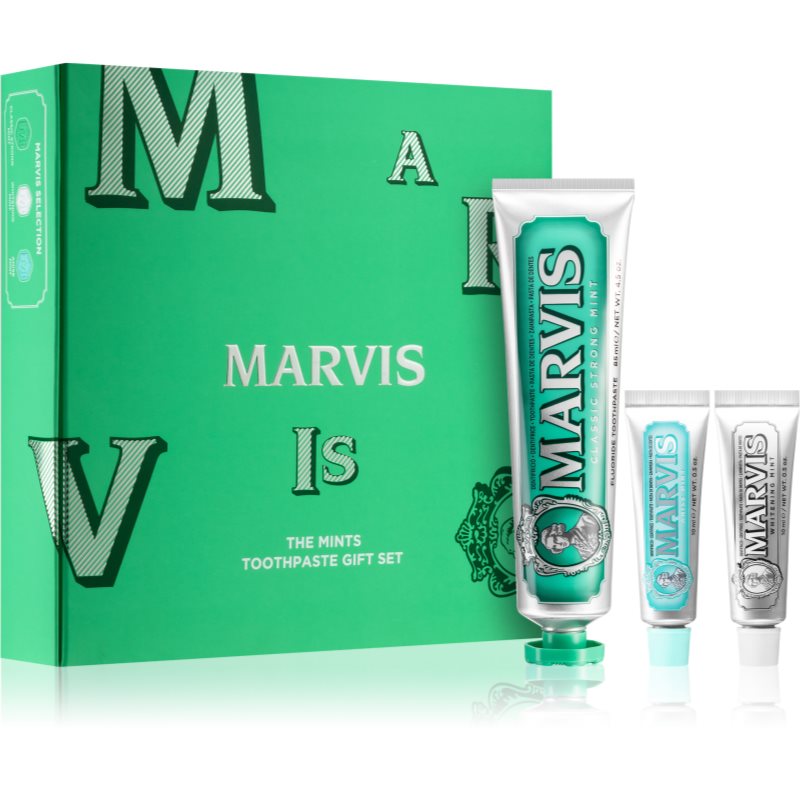 Marvis Flavour Collection The Mints toothpaste gift set
